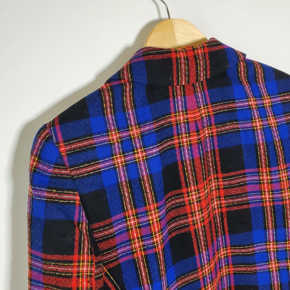 Pendleton Vintage Purple Red Button Front Cropped… - image 4